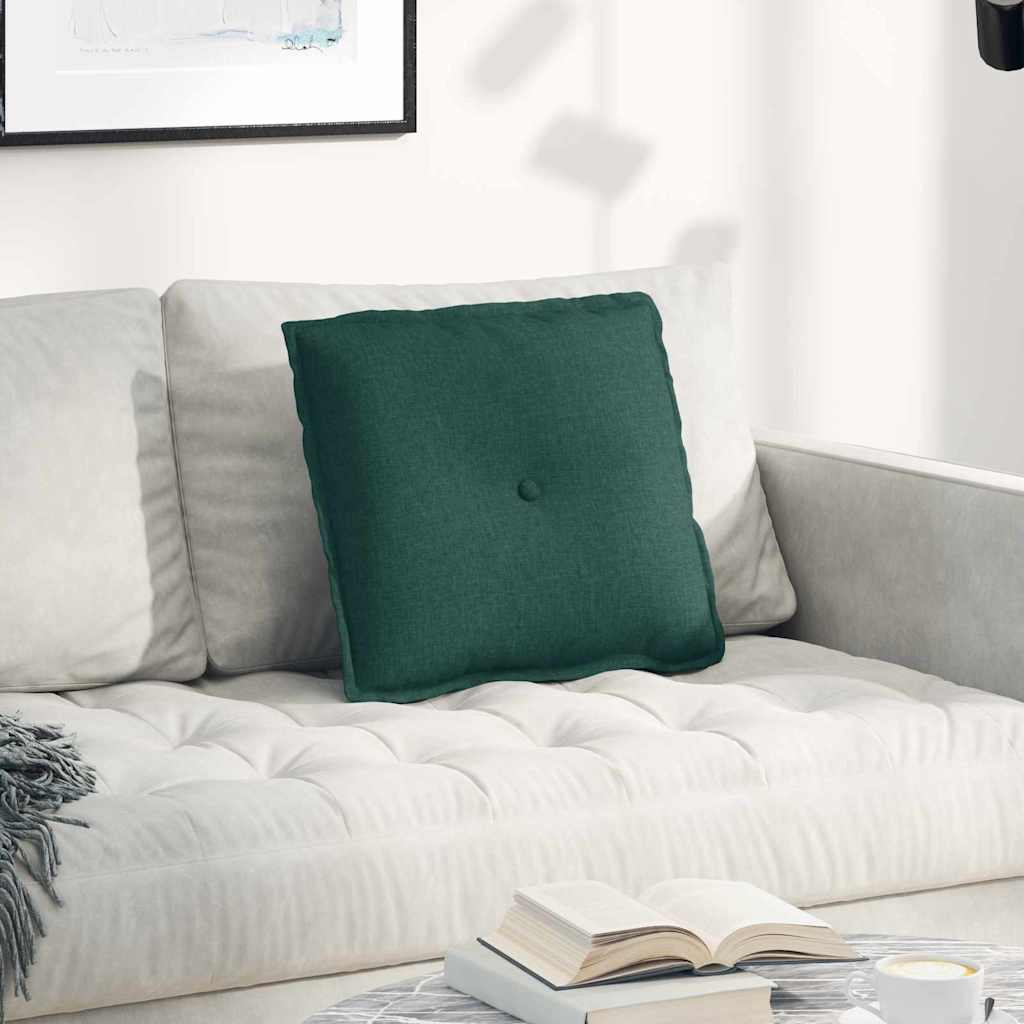Vidaxx coussin de dossier vert foncé 50 x 19 x 45 cm tissu