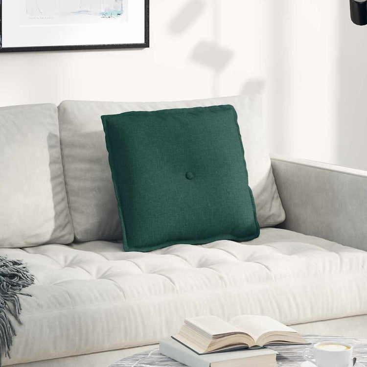 Vidaxx coussin de dossier vert foncé 50 x 19 x 45 cm tissu
