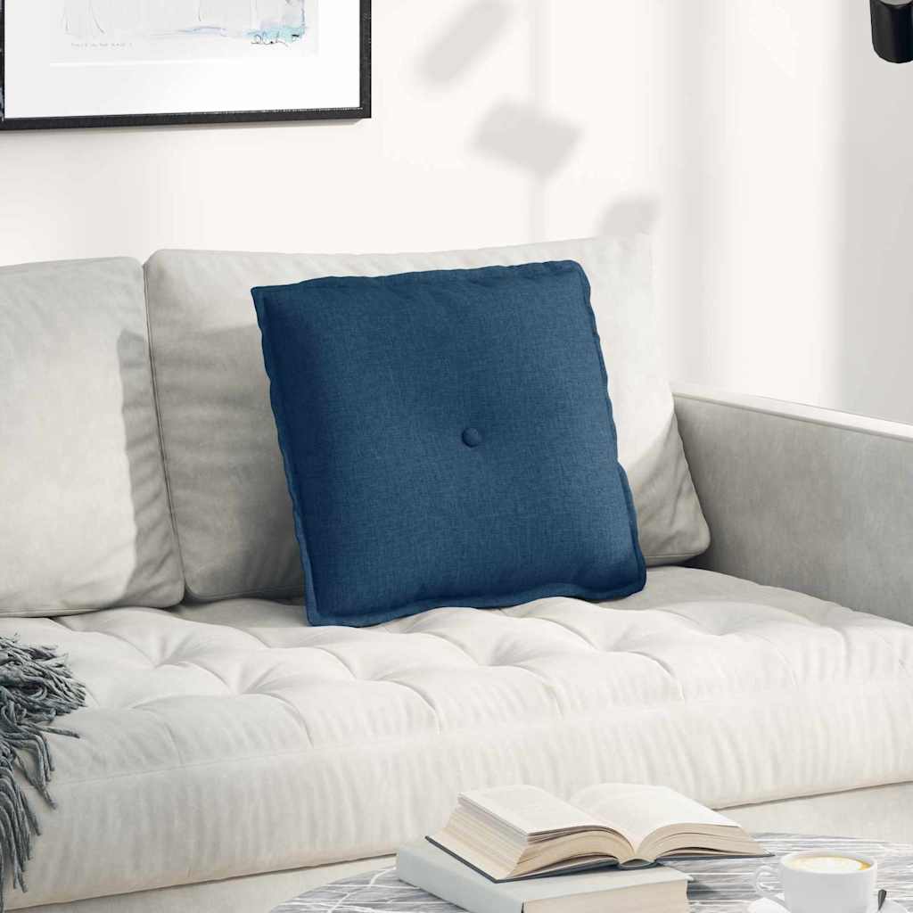 Vidaxx coussin de dossier bleu 50 x 19 x 45 cm tissu