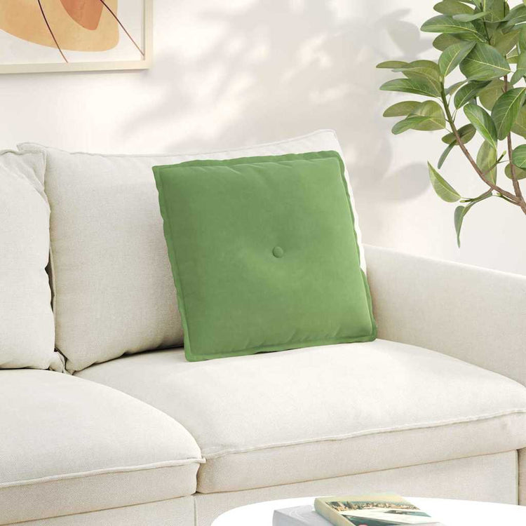 Vidaxx coussin de dossier vert clair 50 x 45 cm tissu corde