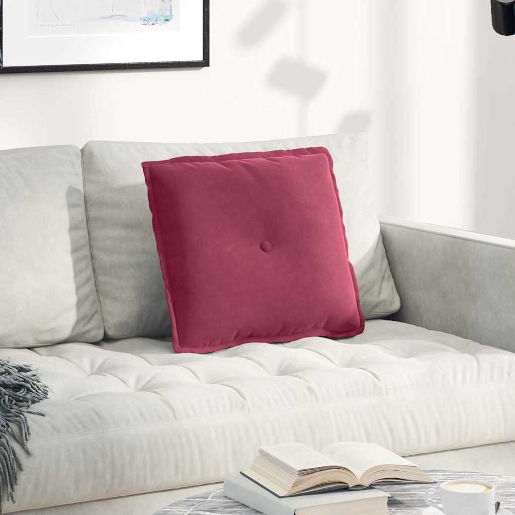 Vidaxx coussin de dossier rouge vin 50 x 45 cm tissu corde