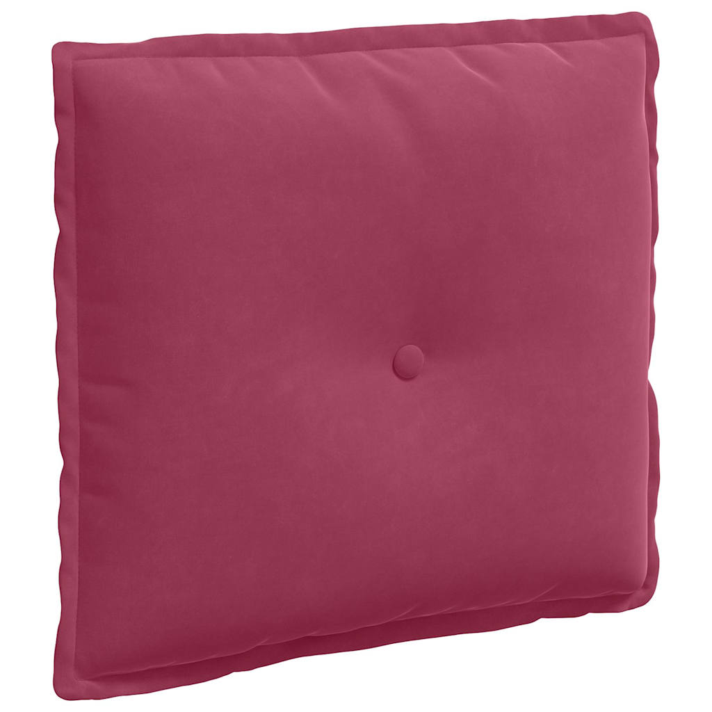 Vidaxx coussin de dossier rouge vin 50 x 45 cm tissu corde