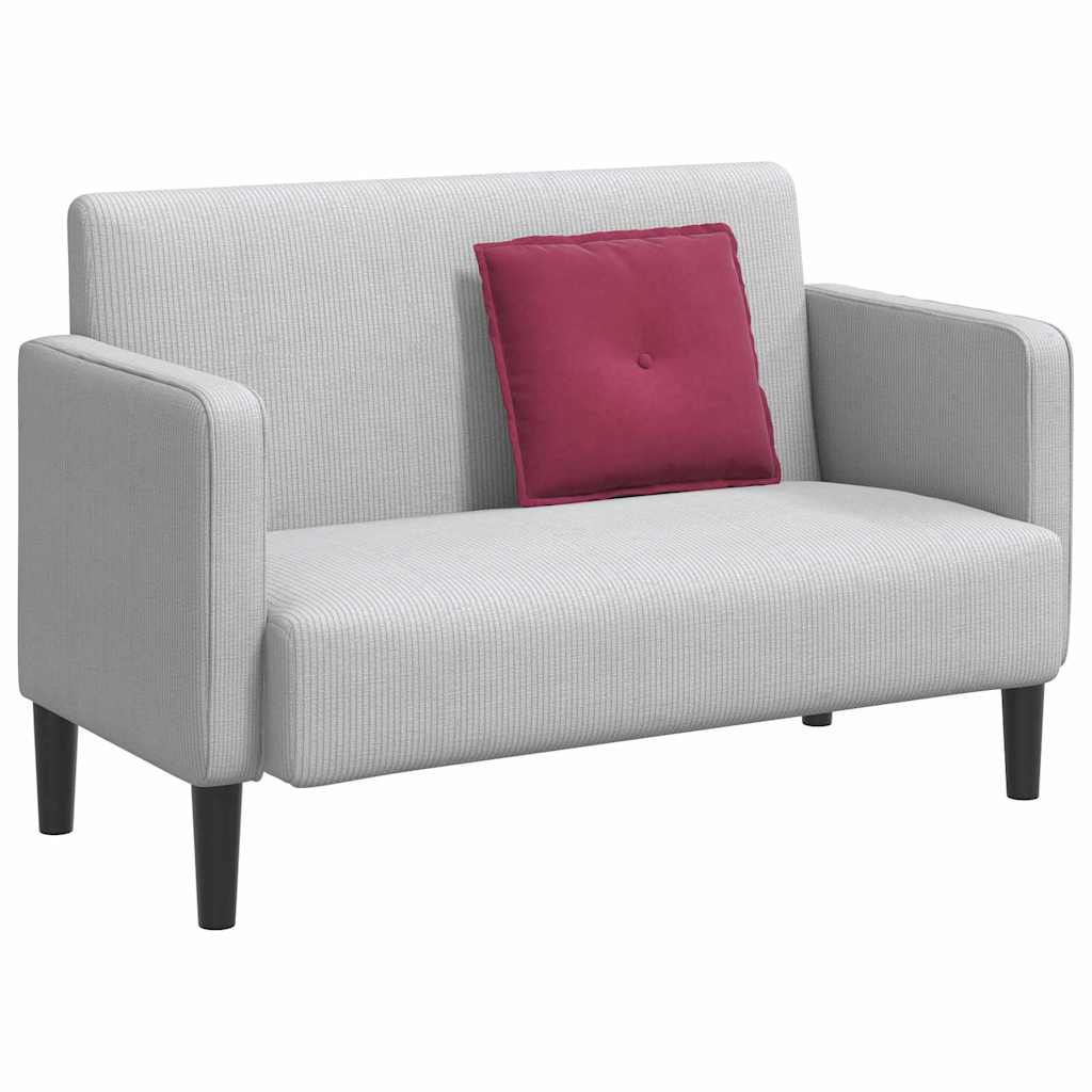 Vidaxx coussin de dossier rouge vin 50 x 45 cm tissu corde