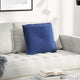 VidaXL coussin de dossier police bleu 50 x 45 cm tissu corde