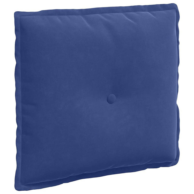 VidaXL coussin de dossier police bleu 50 x 45 cm tissu corde