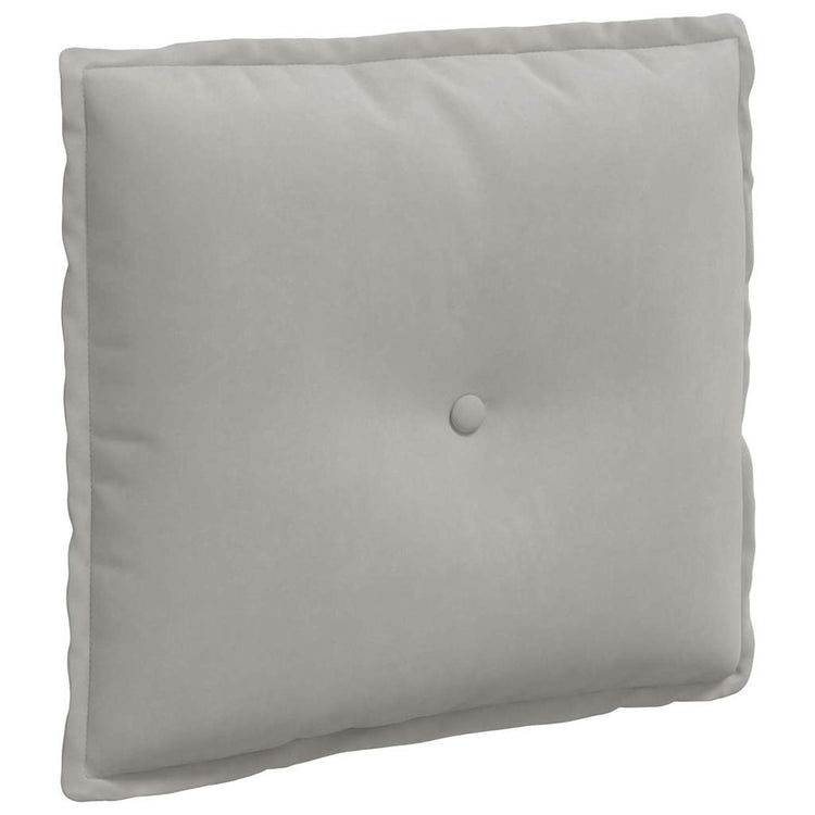 Vidaxx coussin de dossier gris clair 50 x 45 cm tissu microfibre