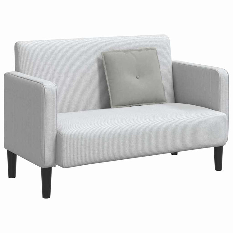 Vidaxx coussin de dossier gris clair 50 x 45 cm tissu microfibre