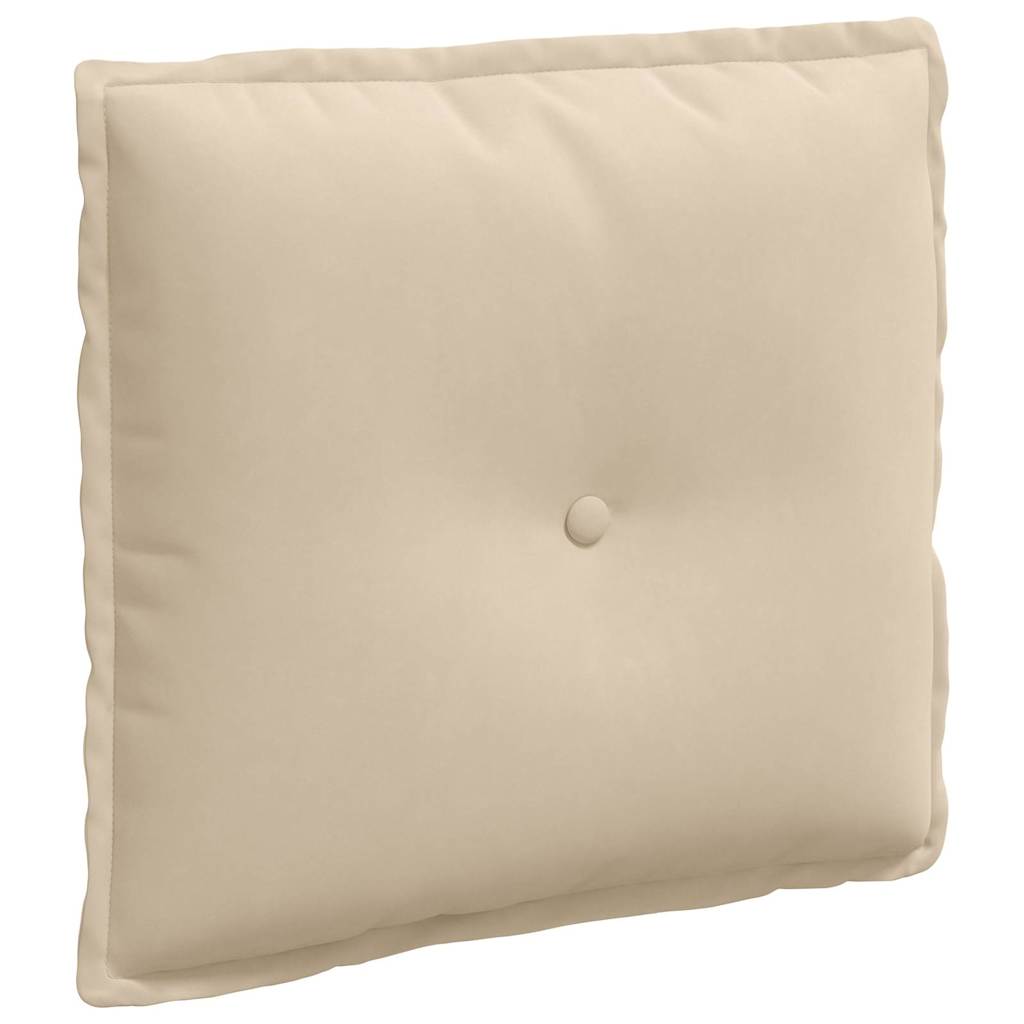 Vidaxx coussin de dossier crème 50 x 45 cm tissu microfibre