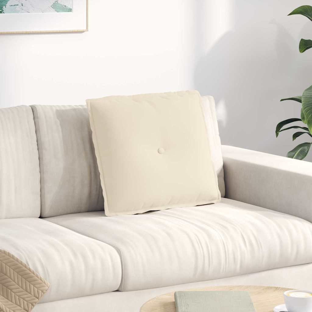 Vidaxx coussin de dossier beige 50 x 45 cm tissu microfibre