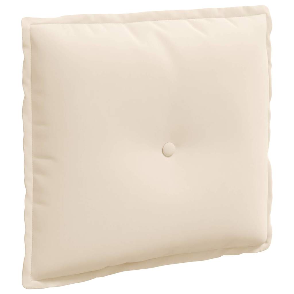 Vidaxx coussin de dossier beige 50 x 45 cm tissu microfibre