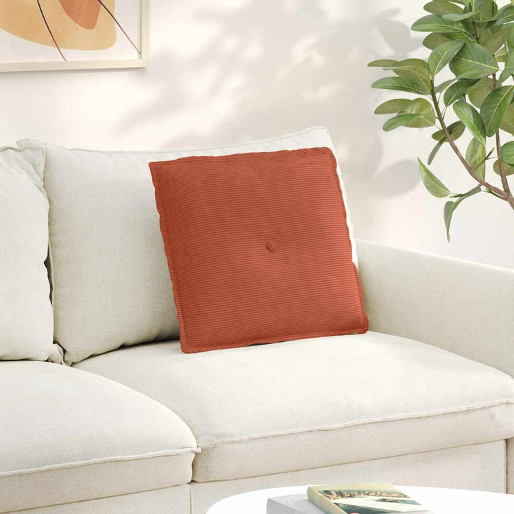 Vidaxx coussin de dossier rouge-orange 50 x 45 cm tissu corde