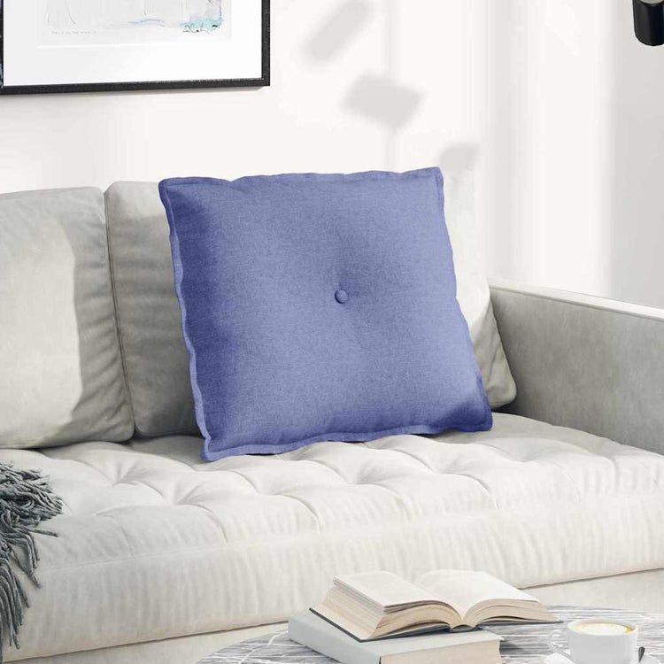 Vidaxx coussin de dossier jeans bleu 60 x 19 x 50 cm tissu