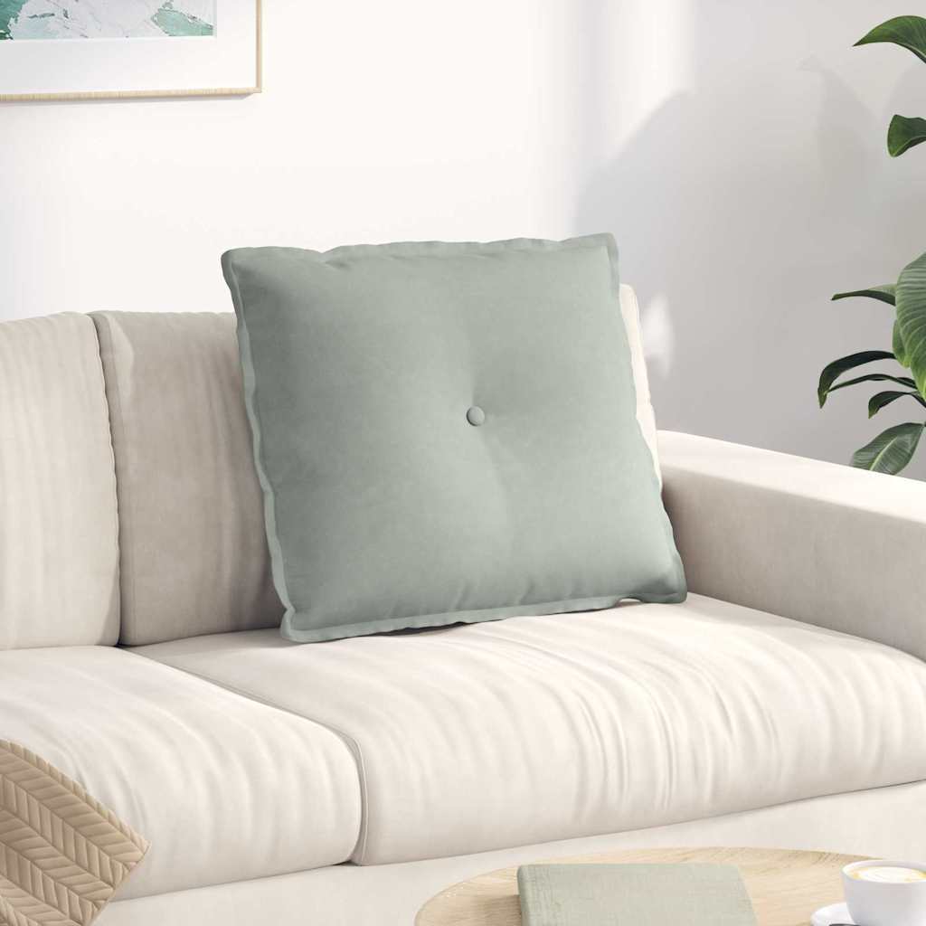 Vidaxx coussin de dossier gris clair 60 x 50 cm tissu corde