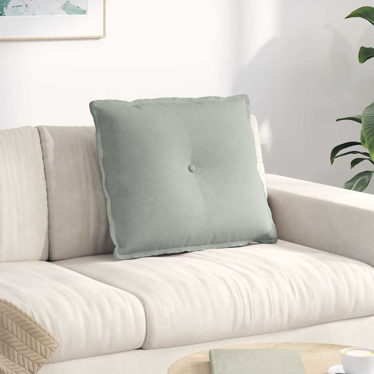 Vidaxx coussin de dossier gris clair 60 x 50 cm tissu corde
