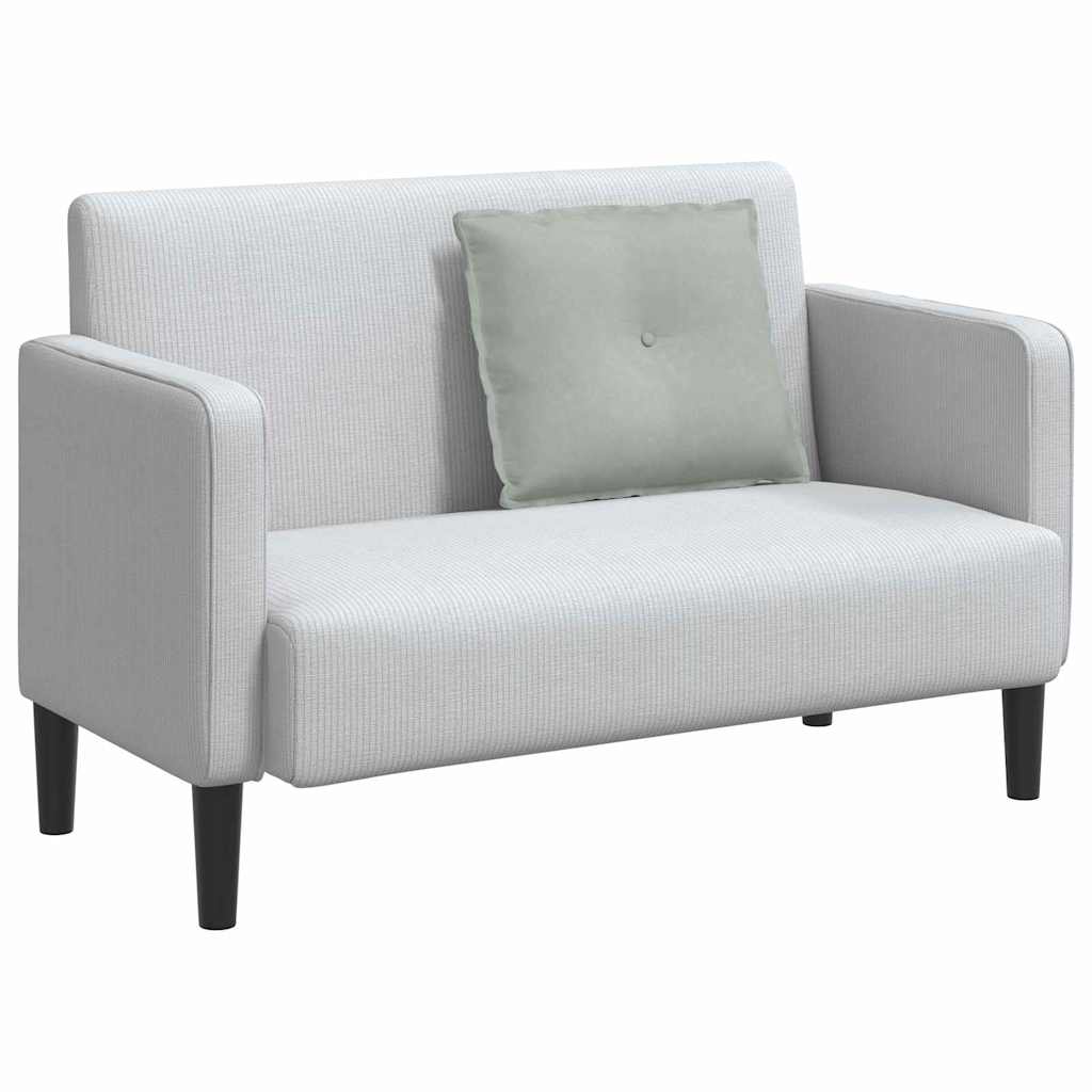 Vidaxx coussin de dossier gris clair 60 x 50 cm tissu corde