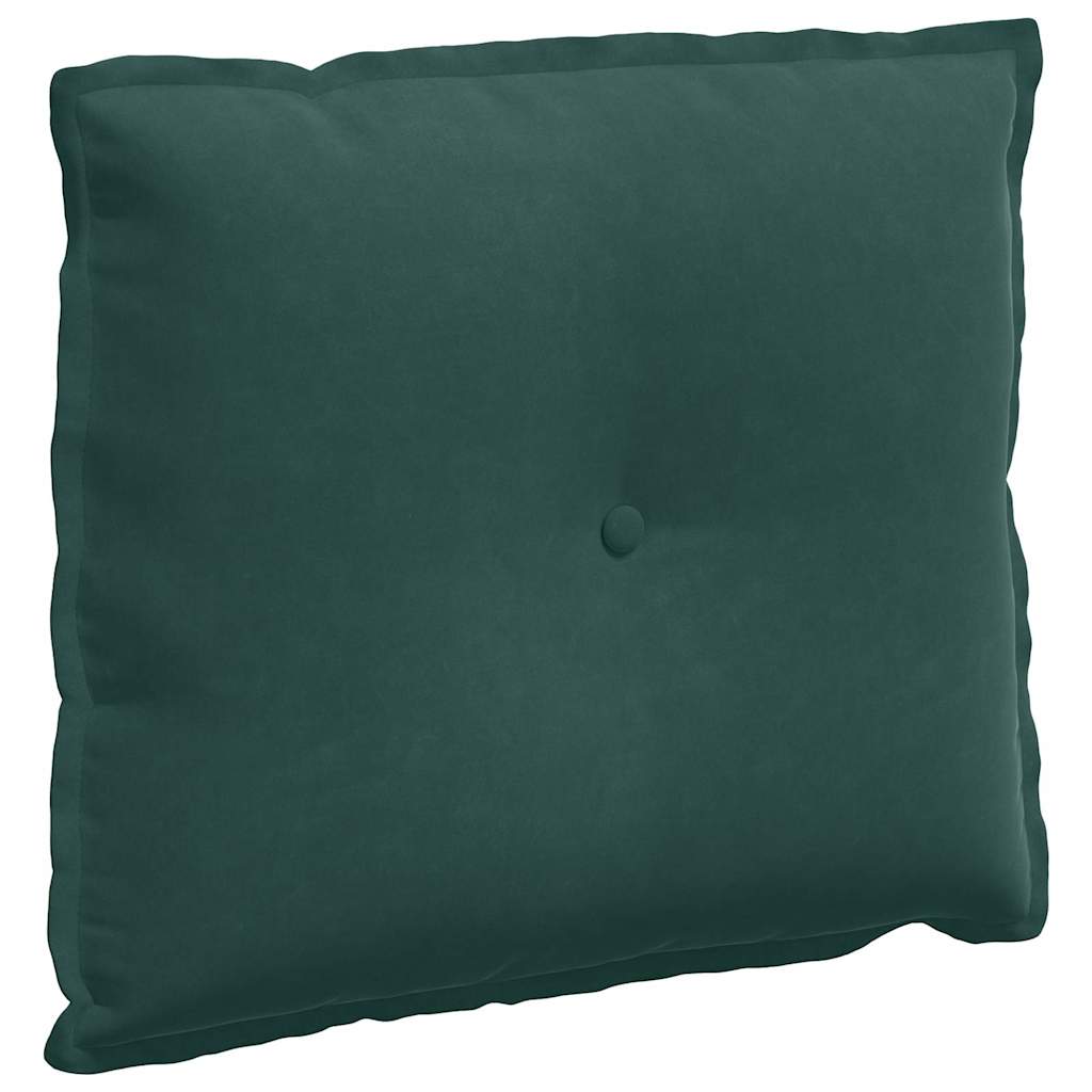 Vidaxx coussin de dossier vert foncé 60 x 50 cm tissu corde