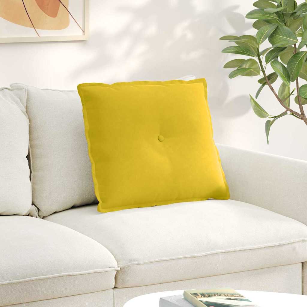 Vidaxx coussin de dossier jaune 60 x 50 cm tissu corde