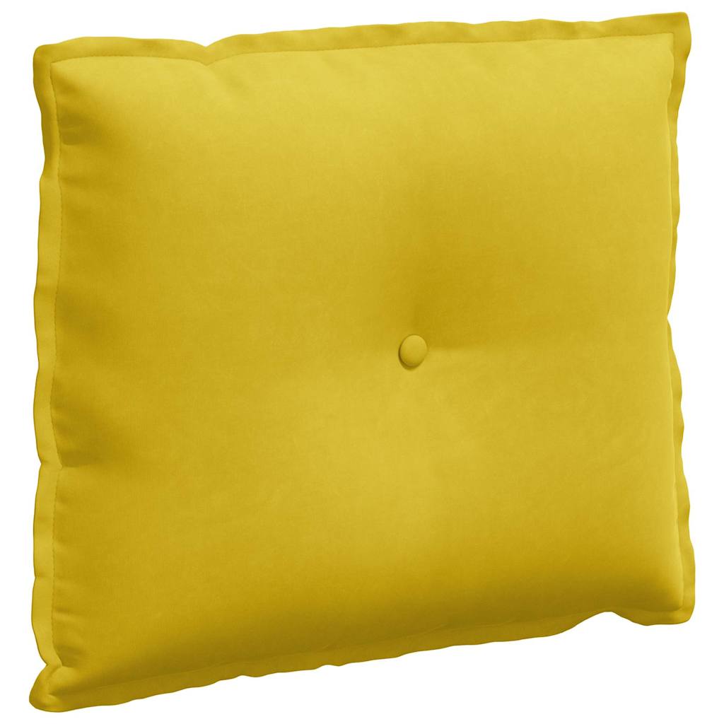 Vidaxx coussin de dossier jaune 60 x 50 cm tissu corde