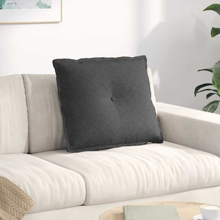 Vidaxx coussin de dossier gris foncé 60 x 50 cm tissu corde