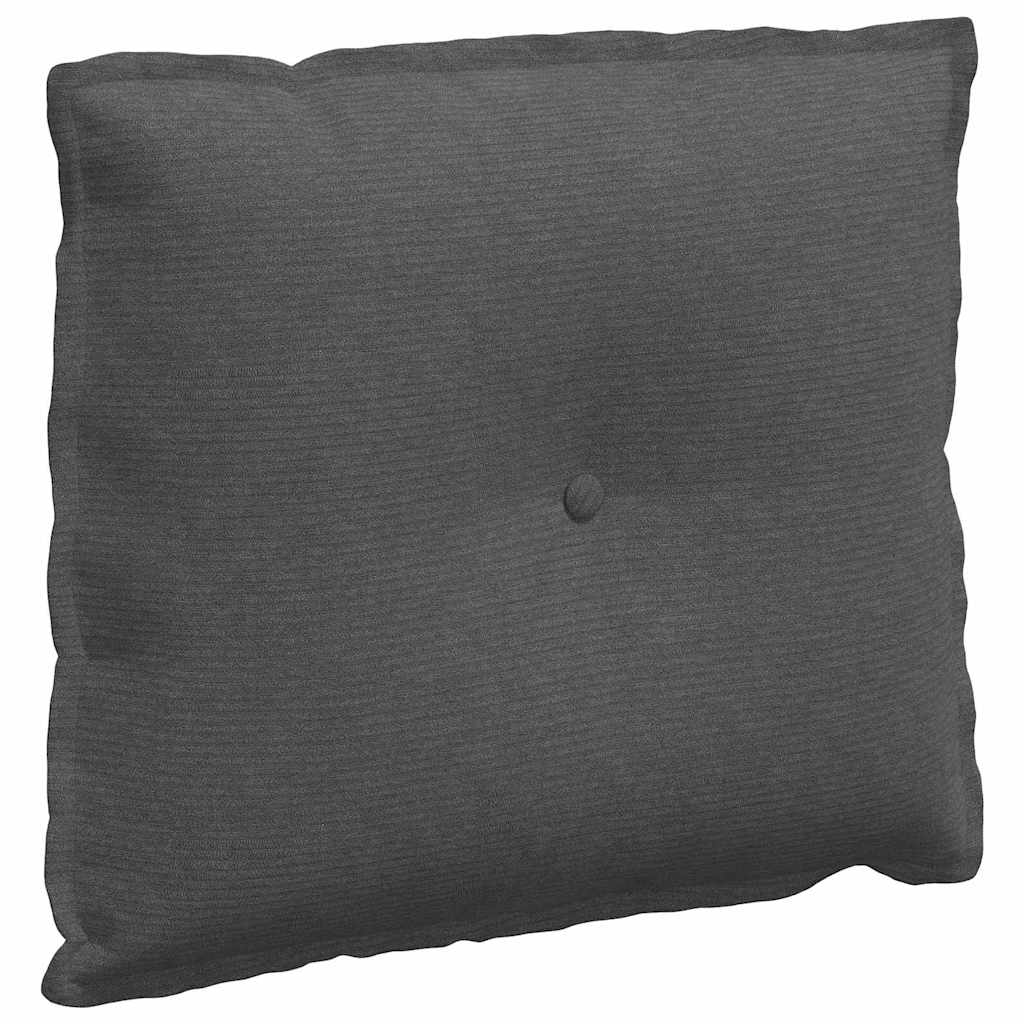 Vidaxx coussin de dossier gris foncé 60 x 50 cm tissu corde