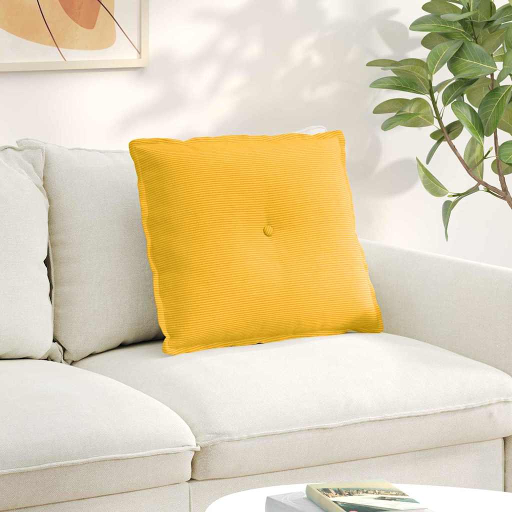 Vidaxx coussin de dossier jaune clair 60 x 50 cm tissu corde