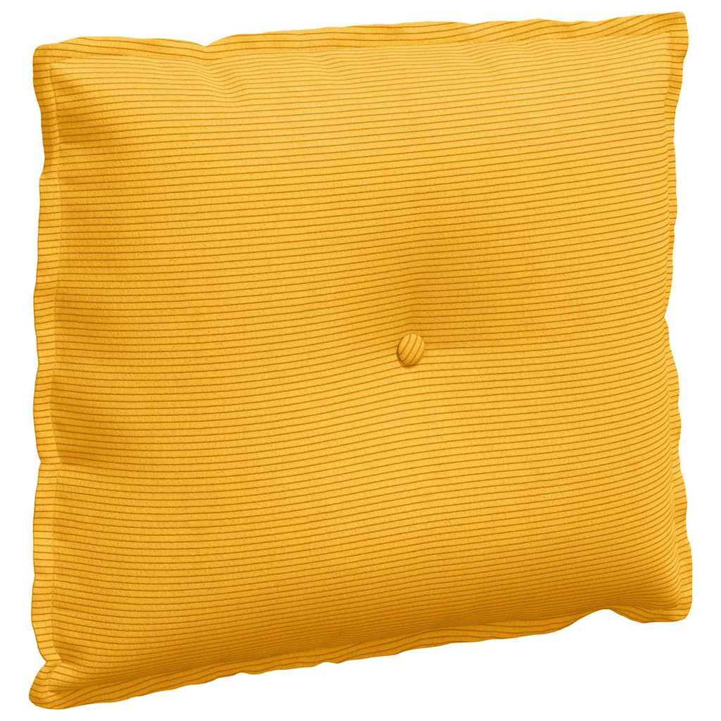 Vidaxx coussin de dossier jaune clair 60 x 50 cm tissu corde