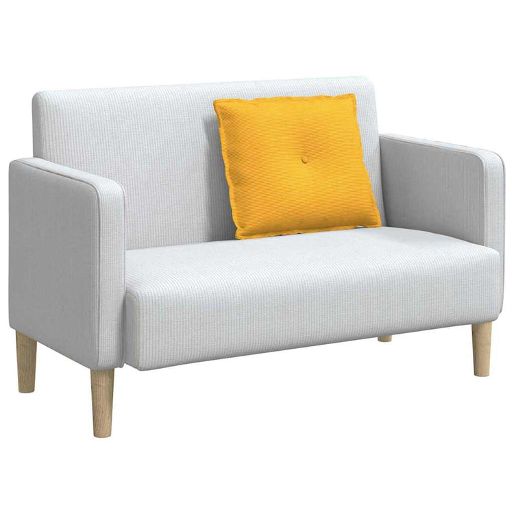 Vidaxx coussin de dossier jaune clair 60 x 50 cm tissu corde