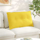 Vidaxx coussin de dossier jaune clair 80 x 19 x 50 cm tissu