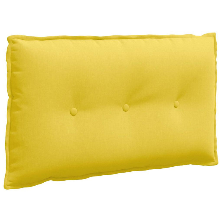 Vidaxx coussin de dossier jaune clair 80 x 19 x 50 cm tissu