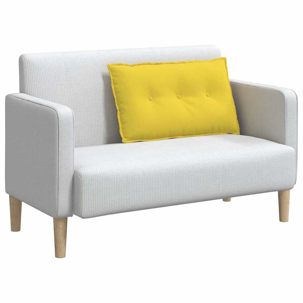 Vidaxx coussin de dossier jaune clair 80 x 19 x 50 cm tissu