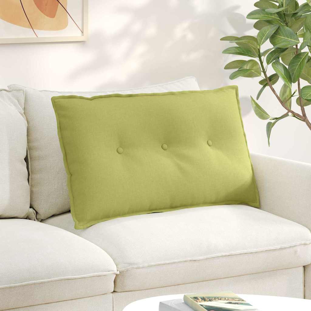 Vidaxx coussin de dossier vert clair 80 x 19 x 50 cm tissu