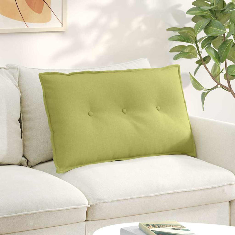 Vidaxx coussin de dossier vert clair 80 x 19 x 50 cm tissu