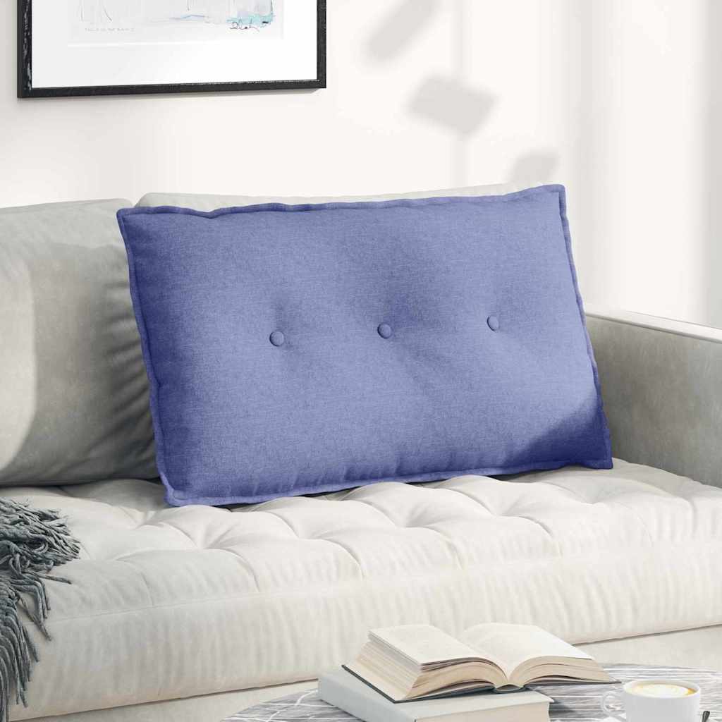 Vidaxx coussin de dossier jeans bleu 80 x 19 x 50 cm tissu