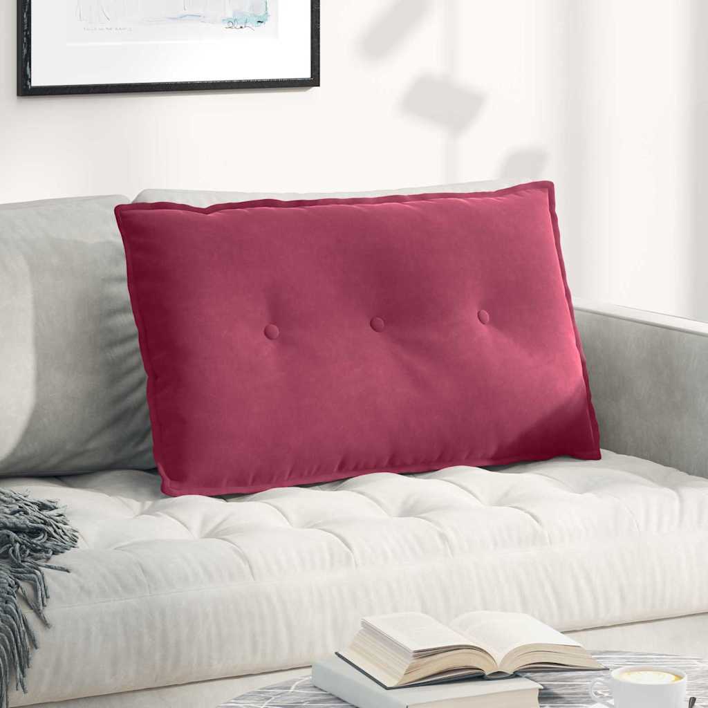 Vidaxx coussin de dossier rouge vin 80 x 50 cm tissu corde