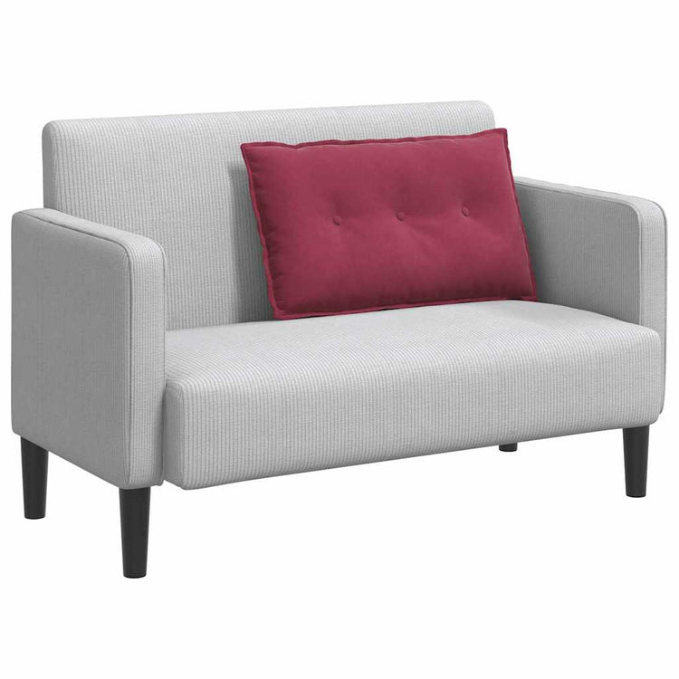 Vidaxx coussin de dossier rouge vin 80 x 50 cm tissu corde