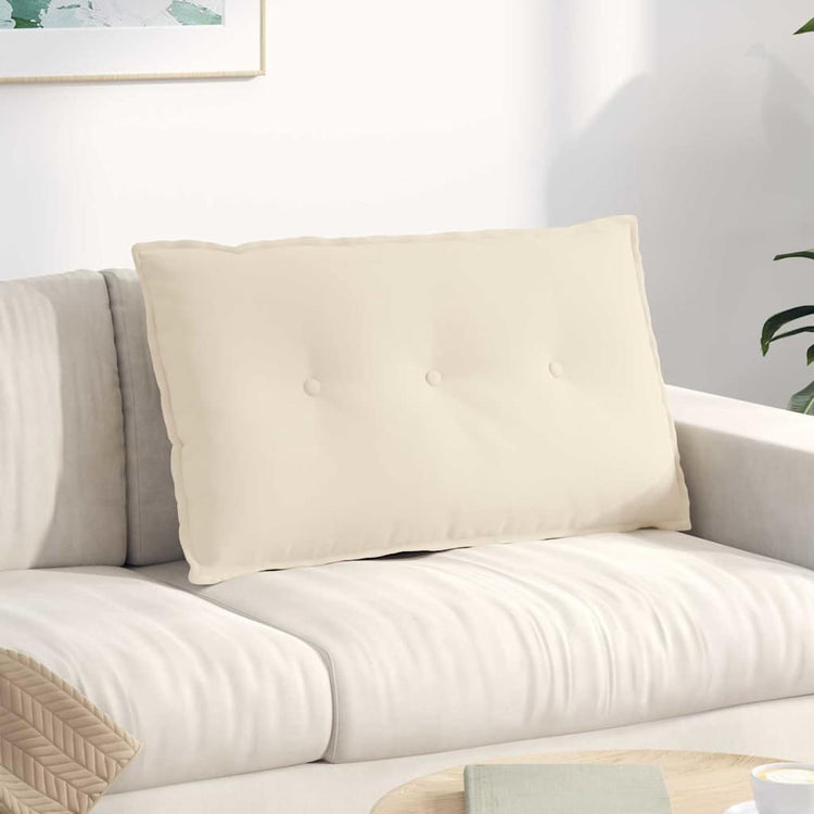 Vidaxx coussin de dossier beige 80 x 50 cm tissu microfibre
