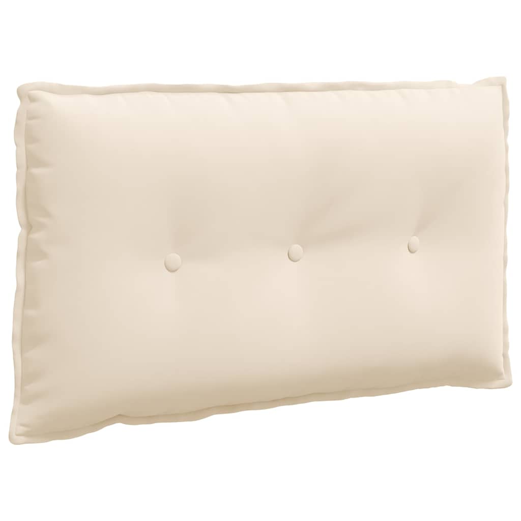 Vidaxx coussin de dossier beige 80 x 50 cm tissu microfibre