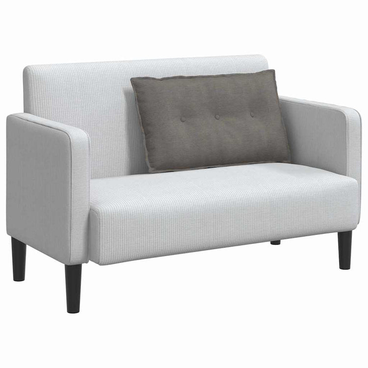 Vidaxx coussin de dossier gris clair 80 x 50 cm tissu corde