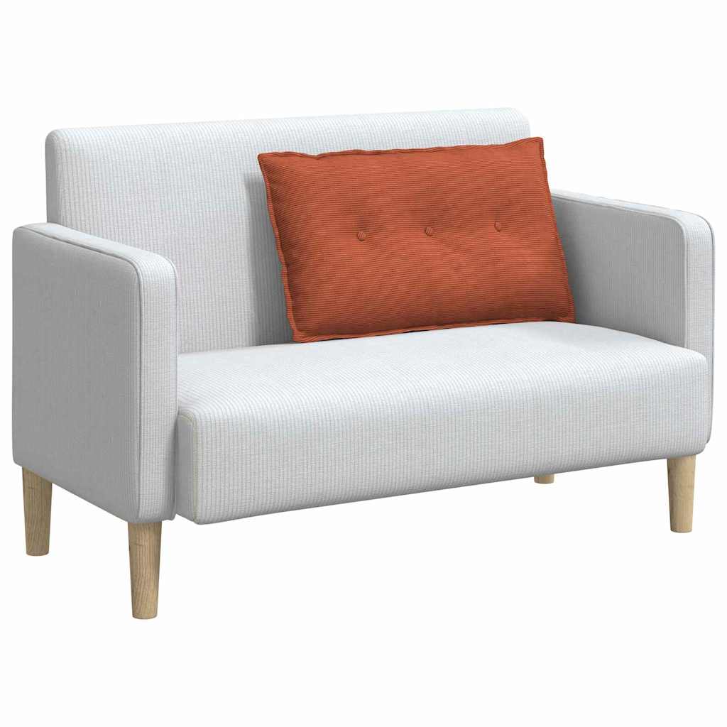 Vidaxx coussin de dossier rouge-orange 80 x 50 cm tissu corde