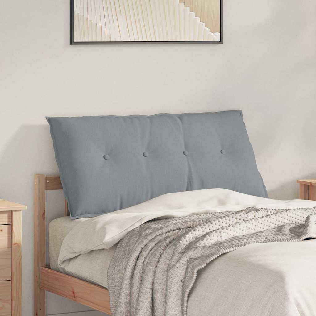 Vidaxx coussin de dossier gris clair 100 x 19 x 50 cm tissu