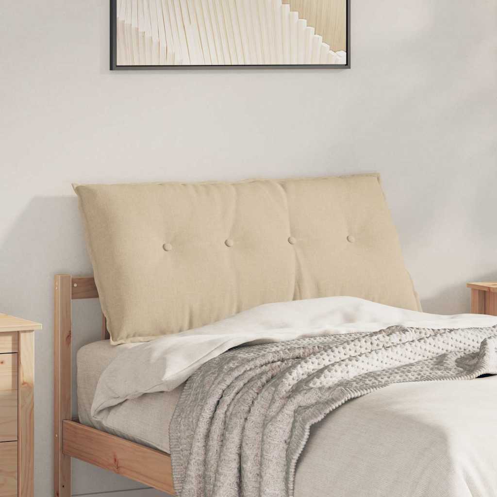 Vidaxx coussin de dossier crème 100 x 19 x 50 cm tissu