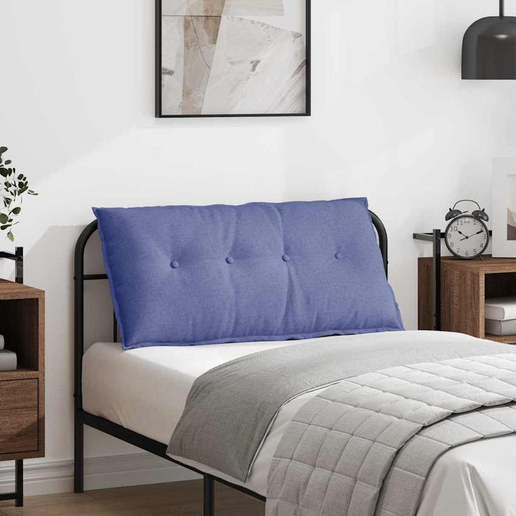 Vidaxx coussin de dossier jeans bleu 100 x 19 x 50 cm tissu