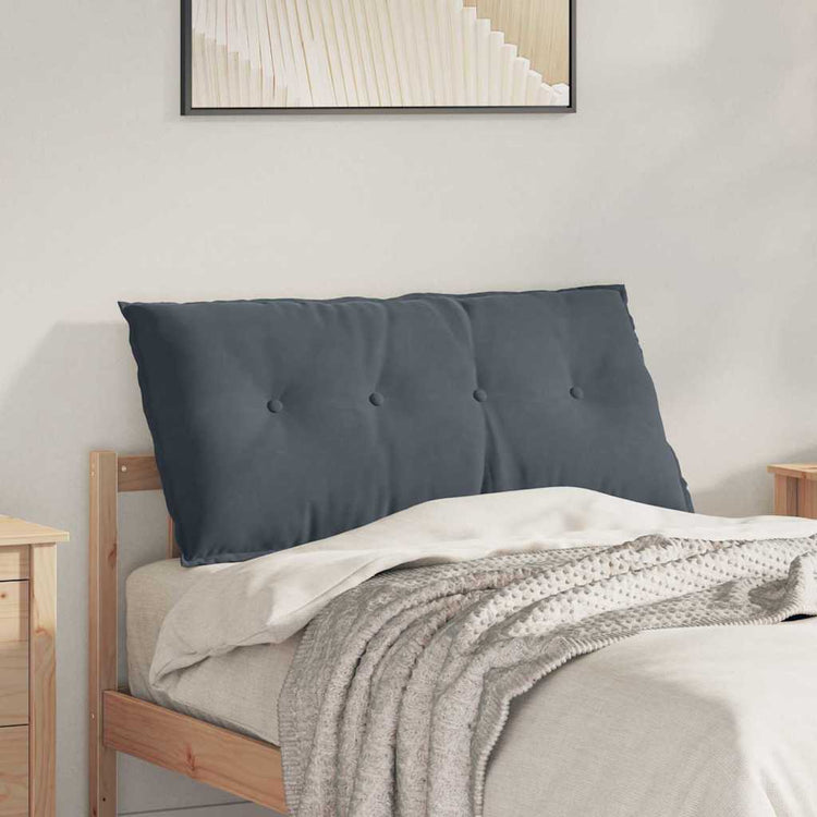 Vidaxx coussin de dossier gris foncé 100 x 50 cm tissu corde