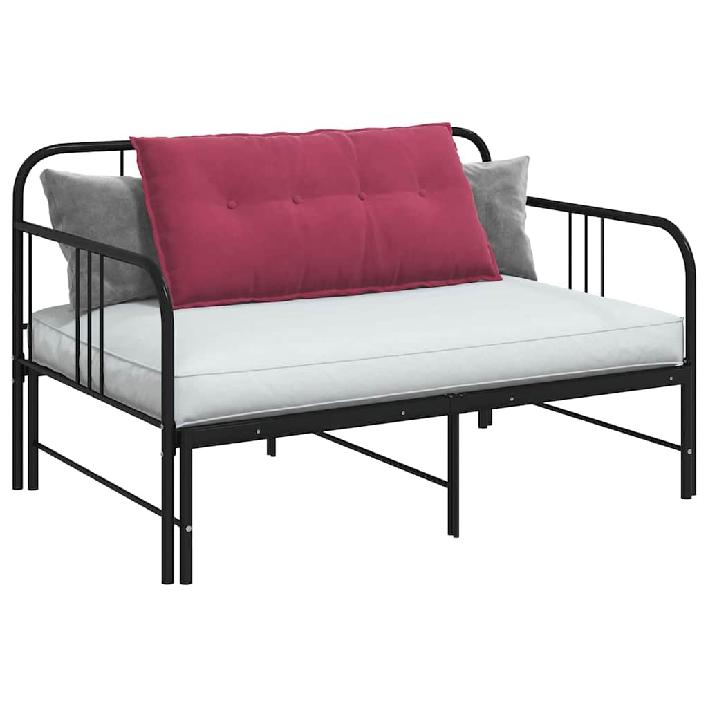 Vidaxx coussin de dossier rouge vin 100 x 50 cm tissu corde