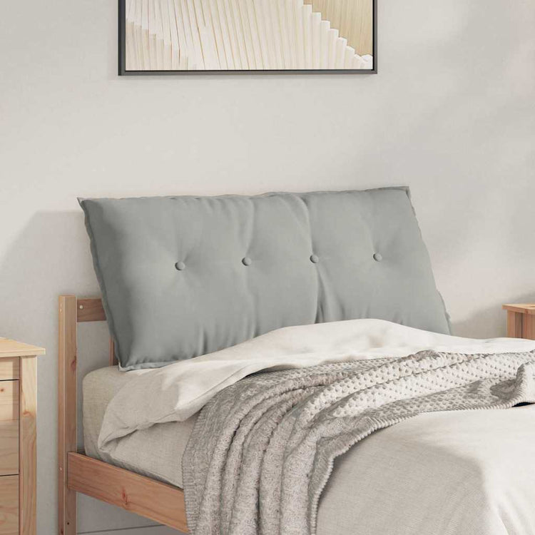Vidaxx coussin de dossier gris clair 100 x 50 cm tissu microfibre