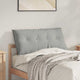 Vidaxx coussin de dossier gris clair 100 x 50 cm tissu microfibre