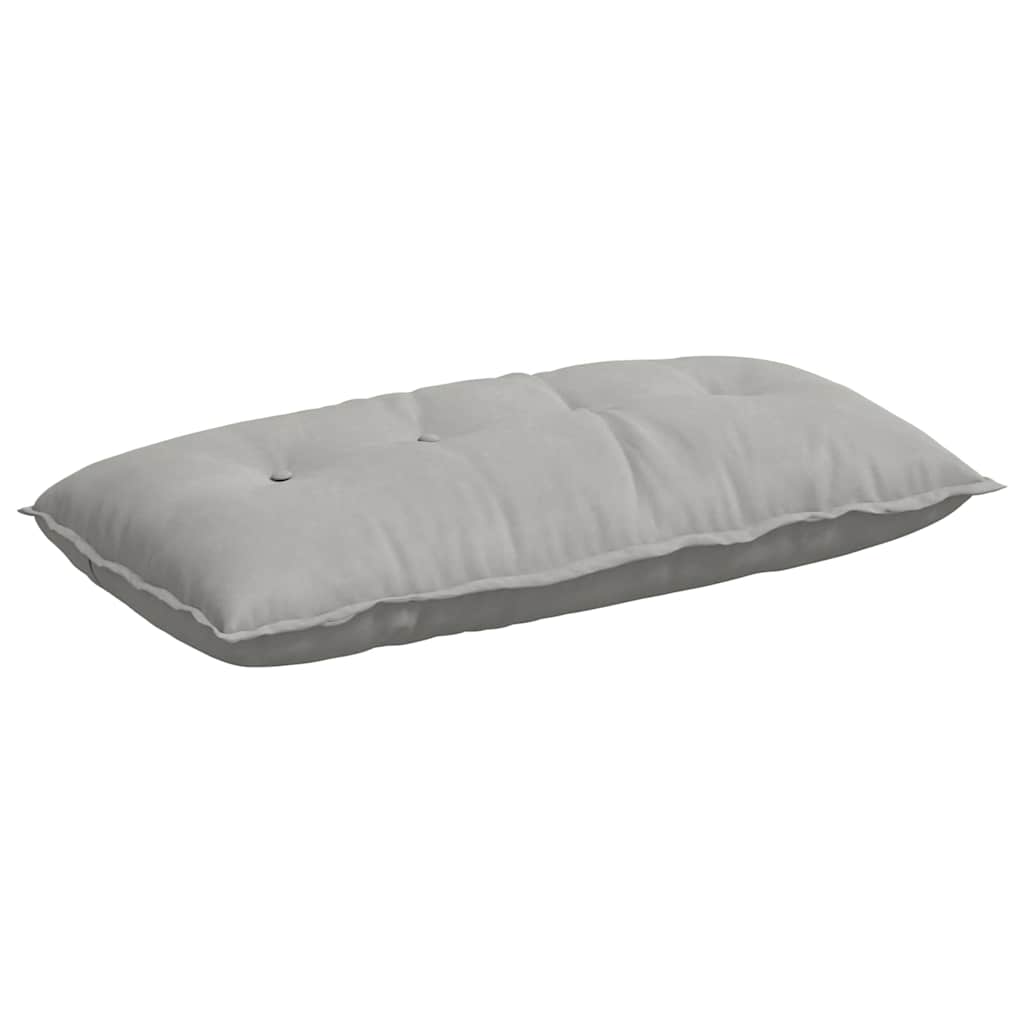 Vidaxx coussin de dossier gris clair 100 x 50 cm tissu microfibre