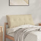VidaXL coussin de dossier crème 100 x 50 cm tissu microfibre