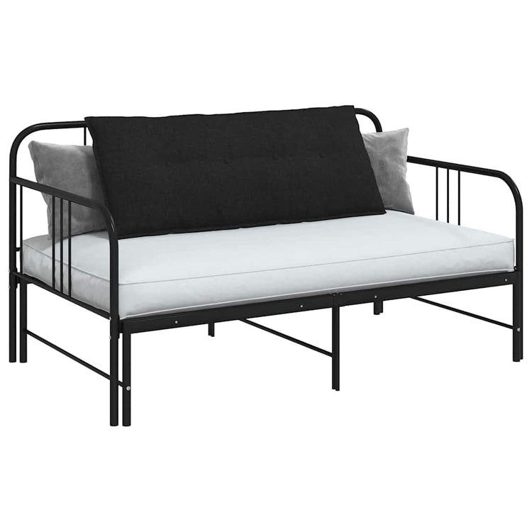 Vidaxx coussin de dossier noir 120 x 19 x 50 cm tissu
