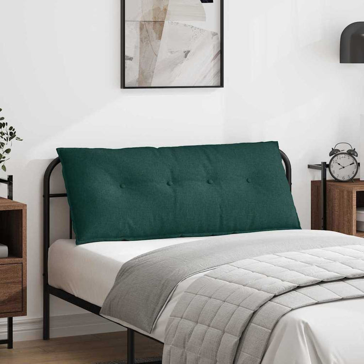 Vidaxx coussin de dossier vert foncé 120 x 19 x 50 cm tissu